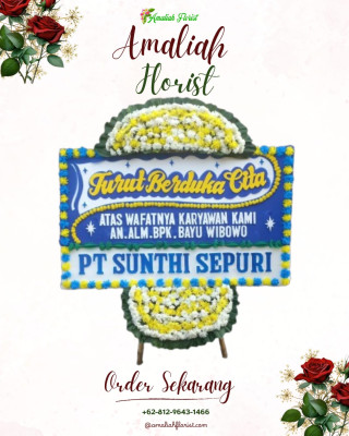 Papan Bunga Duka di Warnasari