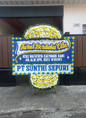 Papan Bunga Duka di Warnasari