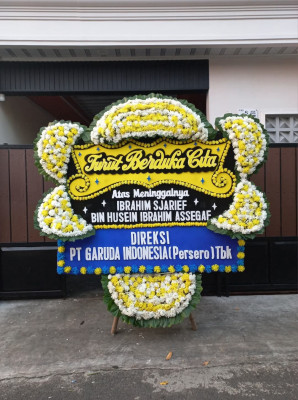 Papan Bunga Duka di Warnasari