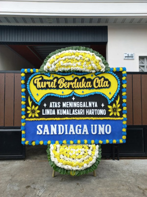 Papan Bunga Duka di Warnasari